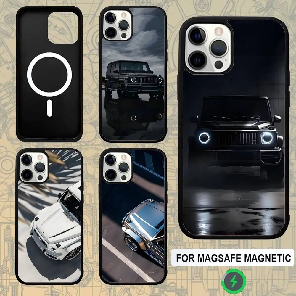 

Sports M-Mercedes Car G Phone Case For IPhone 17,16,15,Pro,Max,Air,14,Plus,13,12,11 Magesafe Wireless Charge Cover