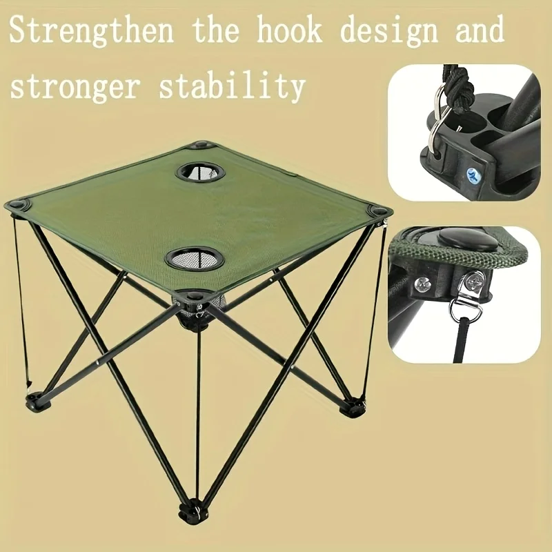 Camping Folding Table Waterproof Picnic Table Foldable Art Sketching Leisure Outdoor Folding Dining Table Small Cloth Table image 3