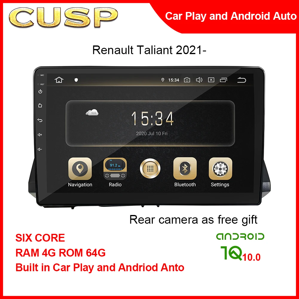 Big Screen For Renault Taliant 2021- 9inch RAM 4G ROM 64G GPS Tracker For Android Stereo Car Radio MP5 Player Car Navigation