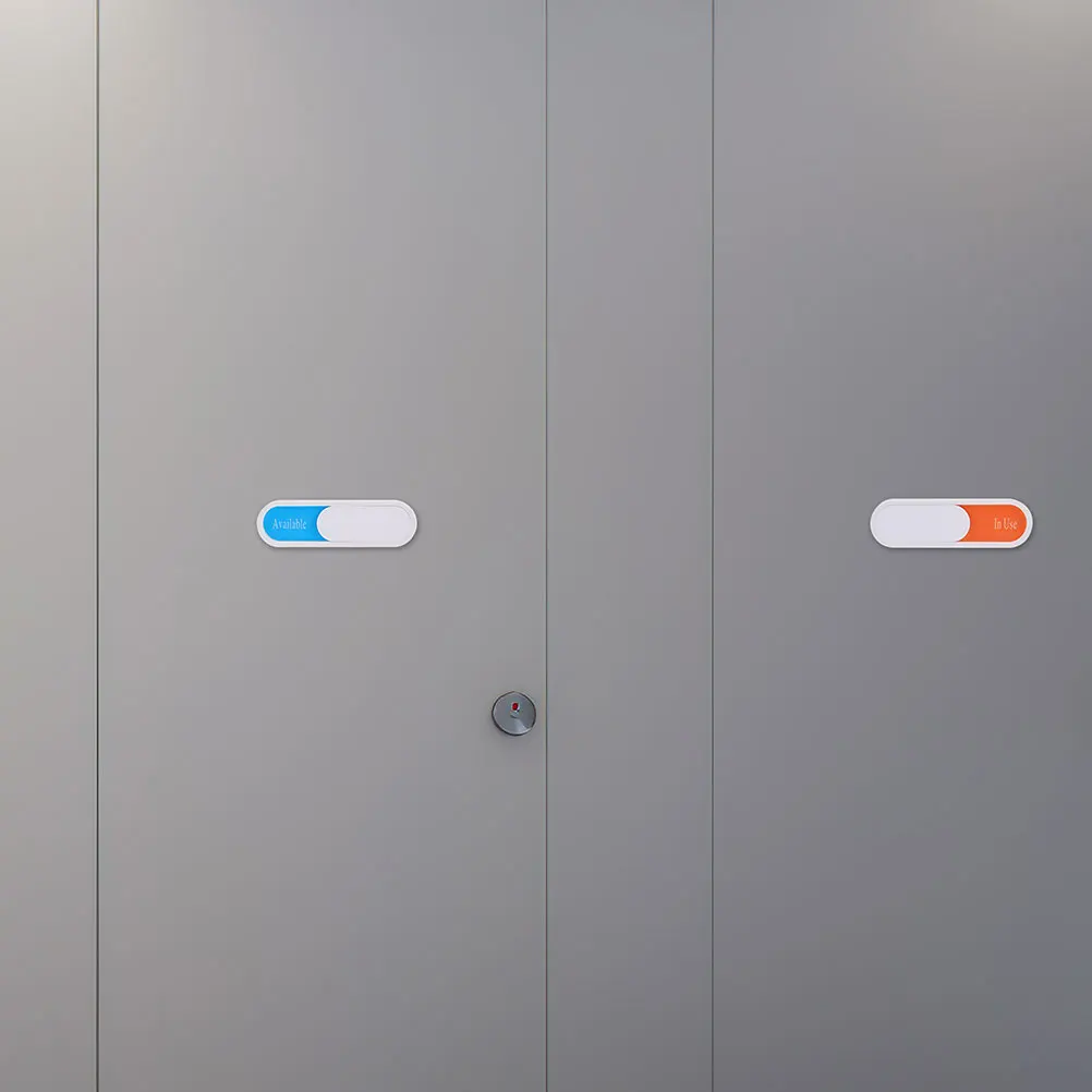 

Sturdy Glass in Use Sign Office Restroom Conference Room Vacant Occupied Slider Exquisite Craftsmanship Easy Install Eye