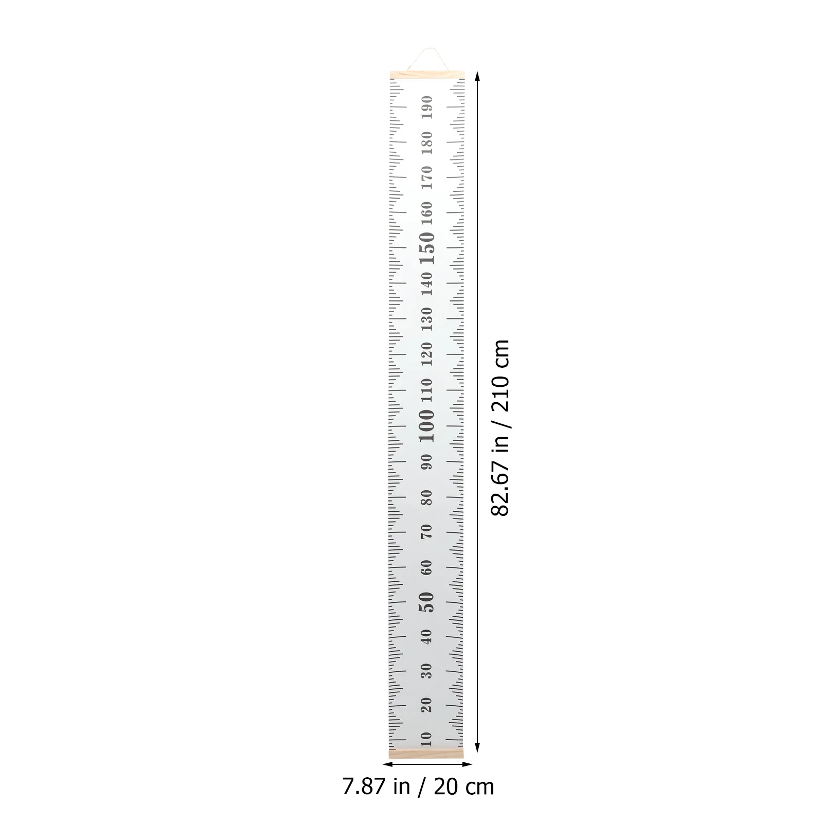 

Growth Chart Canvas Height Measuring Chart Hanging Ruler Canvas Wall Ruler for Growth Tracking Room Decor
