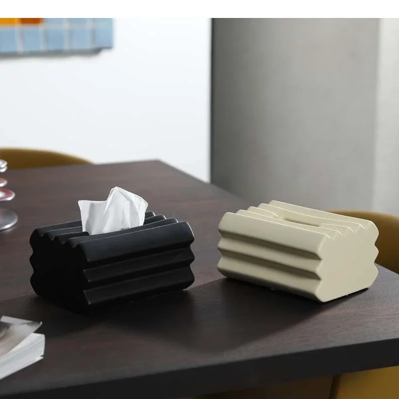 Modern Ceramic Tissue Box Decoration Kitchen Pull-out Storage Home Desktop Organizer Gift 2