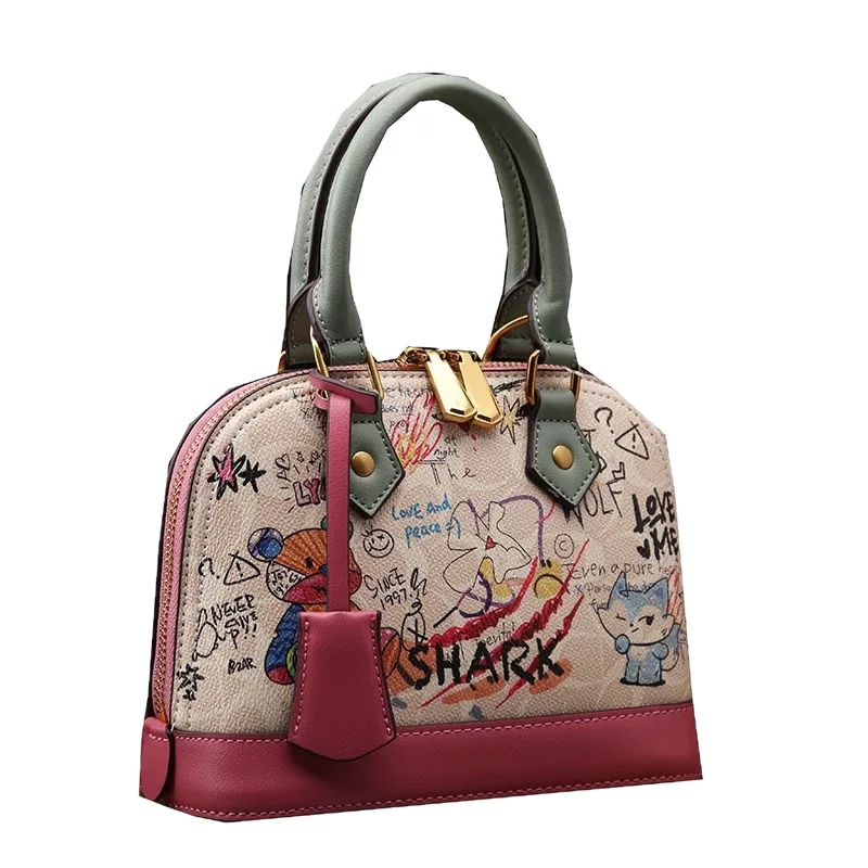 

Trendy Casual Vintage Diaper Bag For Women Elegant Leather Crossbody Handbag Designer Minimalist Shoulder Tote Large Capacity