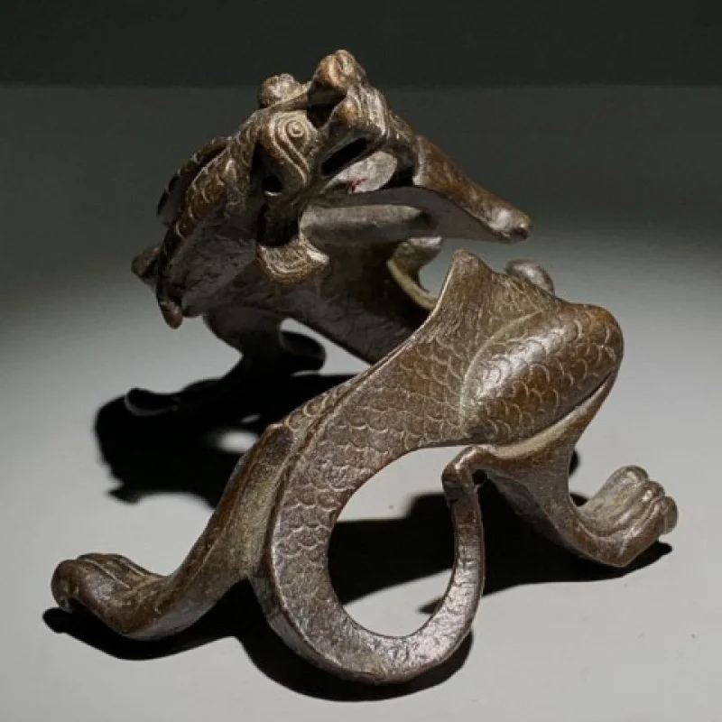 Antique Four Treasures of the Study: Dragon Pen Rest Ornament, Collectible Decorative Item