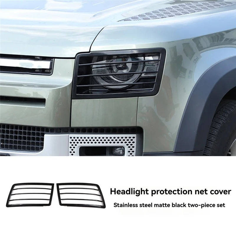 

Car Headlight Lampshade Car Lamp Shade Car Headlight Accessories For Land Rover Defender 110 2020 2021 2022 2023 2024