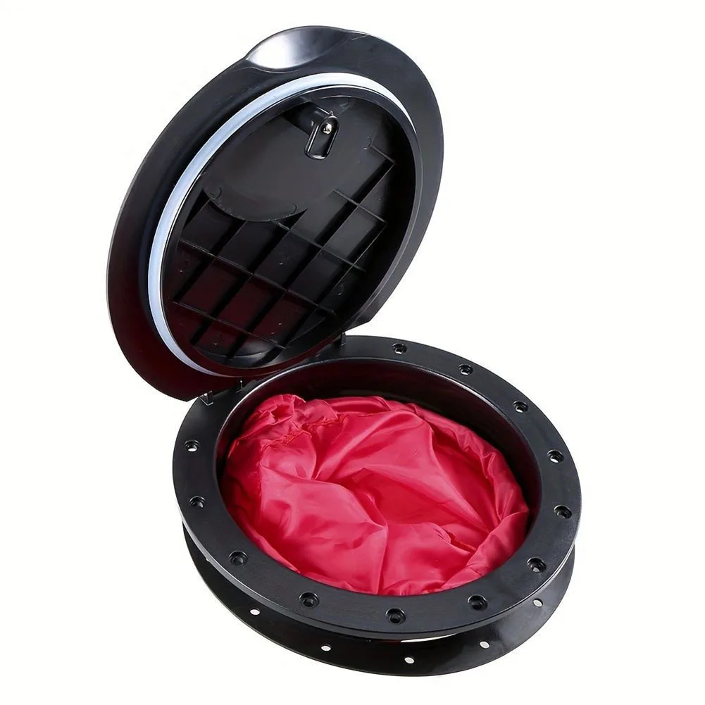 water-navigation-9-inch-9-inch-deck-plate-9-inch-round-hatch-cover-accessory-black-and-red-color-effective-water-protection