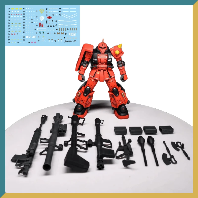 New Xingdong XD166 HG 1/144 True Red Lightning Fully Equipped GTO Zagu Figure Assembled Model Joint Movable Toy Gift