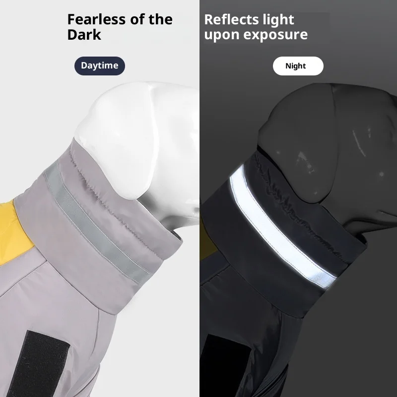 Abrigo impermeable reflectante acolchado para perros medianos-grandes - imagen 2
