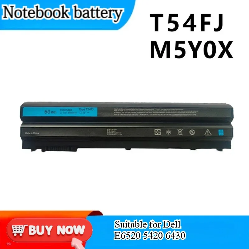 for E6520 5420 6430 6440 E6420 P38G T54FJ 8858X Battery M5Y0X Replacement Battery