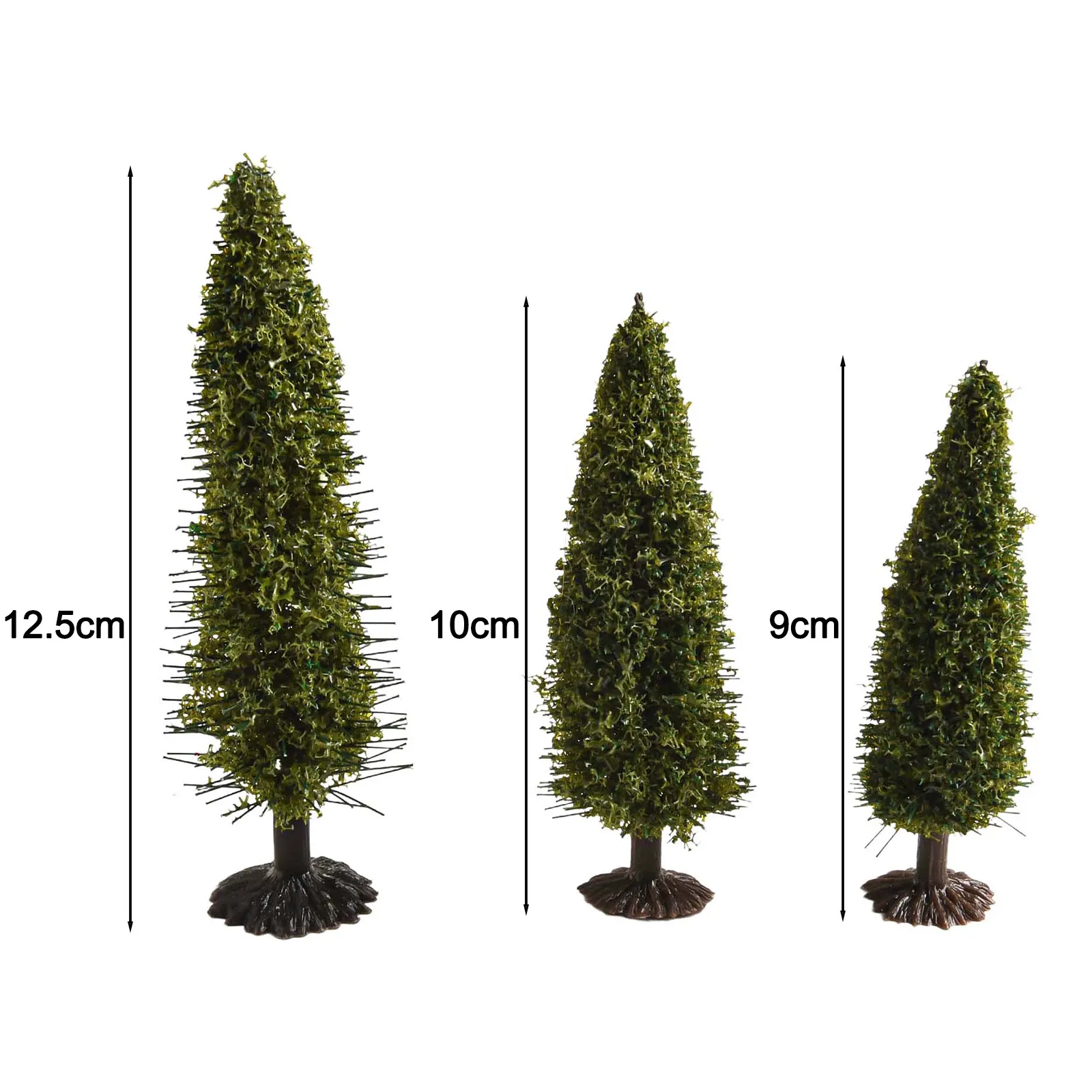 Crafting Projects 10 Cm Diorama Trees Christmas Village Model Trees Christmas Christmas Village Trees Variety Of Sizes