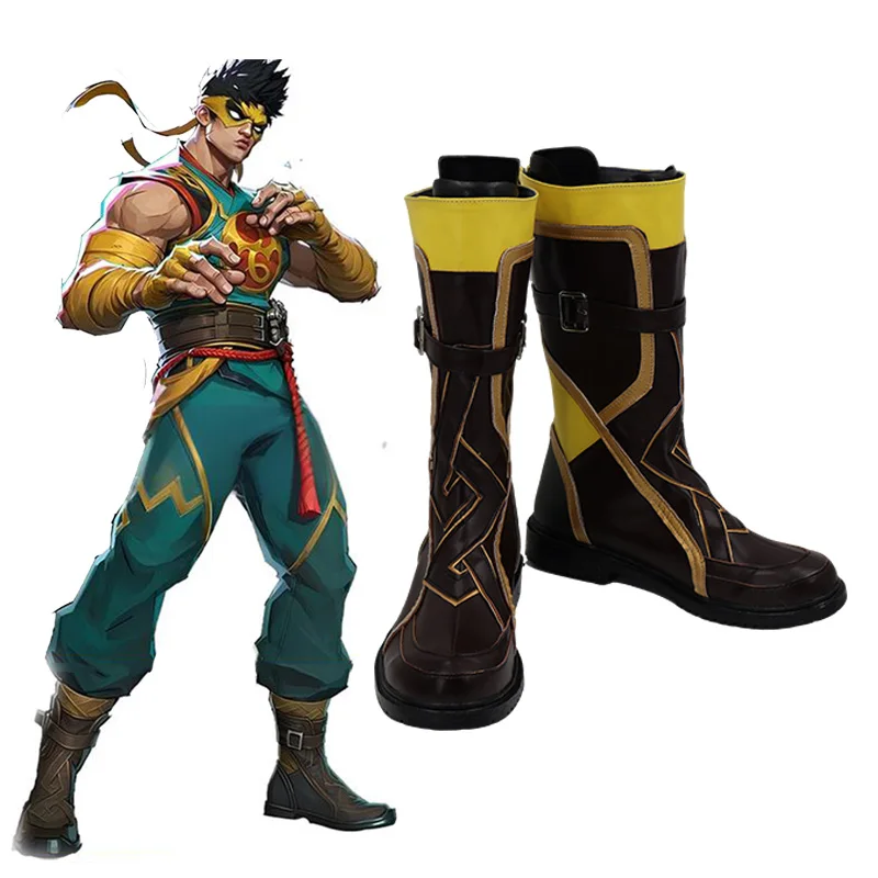 

Iron Fist Danny Rand Cosplay Shoes Halloween Carnival Boots Custom Made Any Size