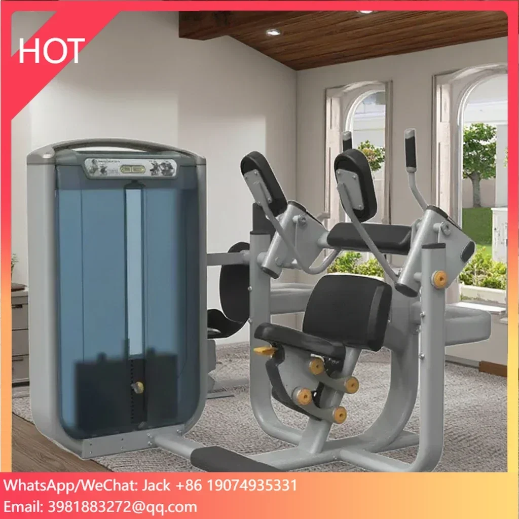 Commercial Gym Fitness Pin Loaded Selection Machines Seated Abdominal Waist Trainer Equipment Machine Abdominal Trainer