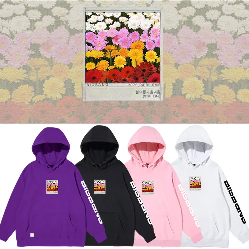 

Bigbang Album Still Life Hoodie Loose Cotton Sweatirt Kangta Spring Autumn Cartoon Animation Commute Sle Long Sve