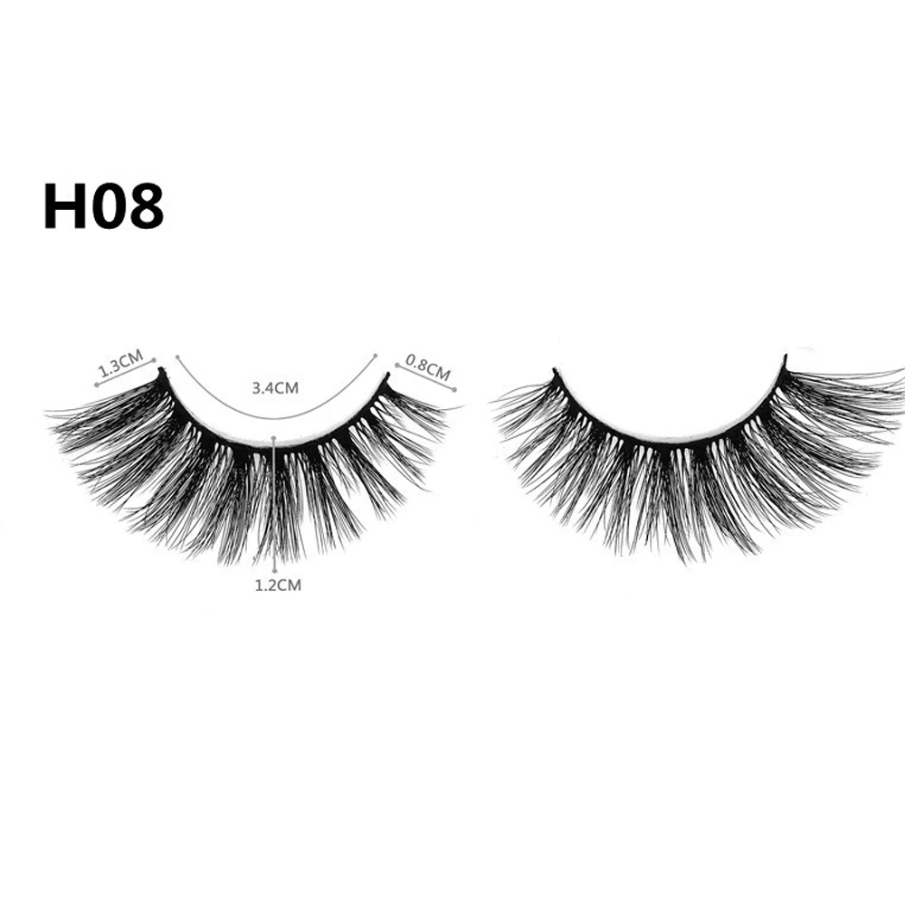 5คู่3D ธรรมชาติขนตาปลอม Professional Beauty ขนตาปลอมนุ่ม Reusable Fluffy Full Lashes TUE88