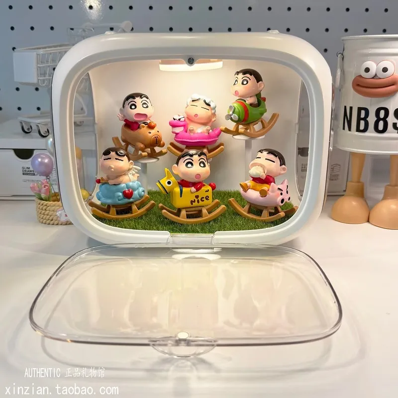 Crayon Shin-Chan Blind Box Rocking Horse Shinnosuke Cute Creative Doll Decoration Gift For Girls On Holidays