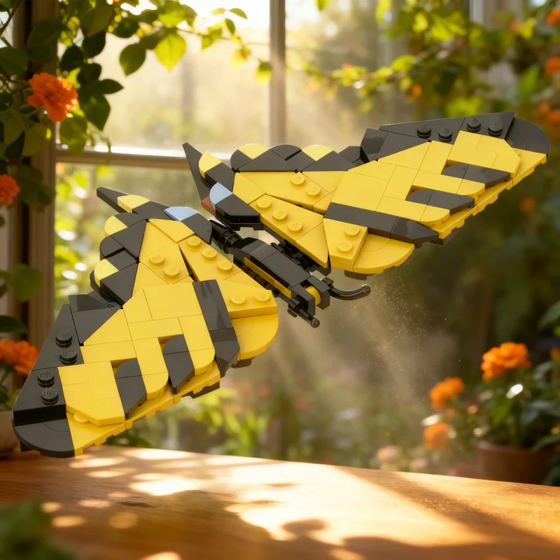 

187pcs MOC Western Tiger Swallowtail Papilio Building Blocks Display Kit Construction Model Collectible XL Toy Gift For Adults