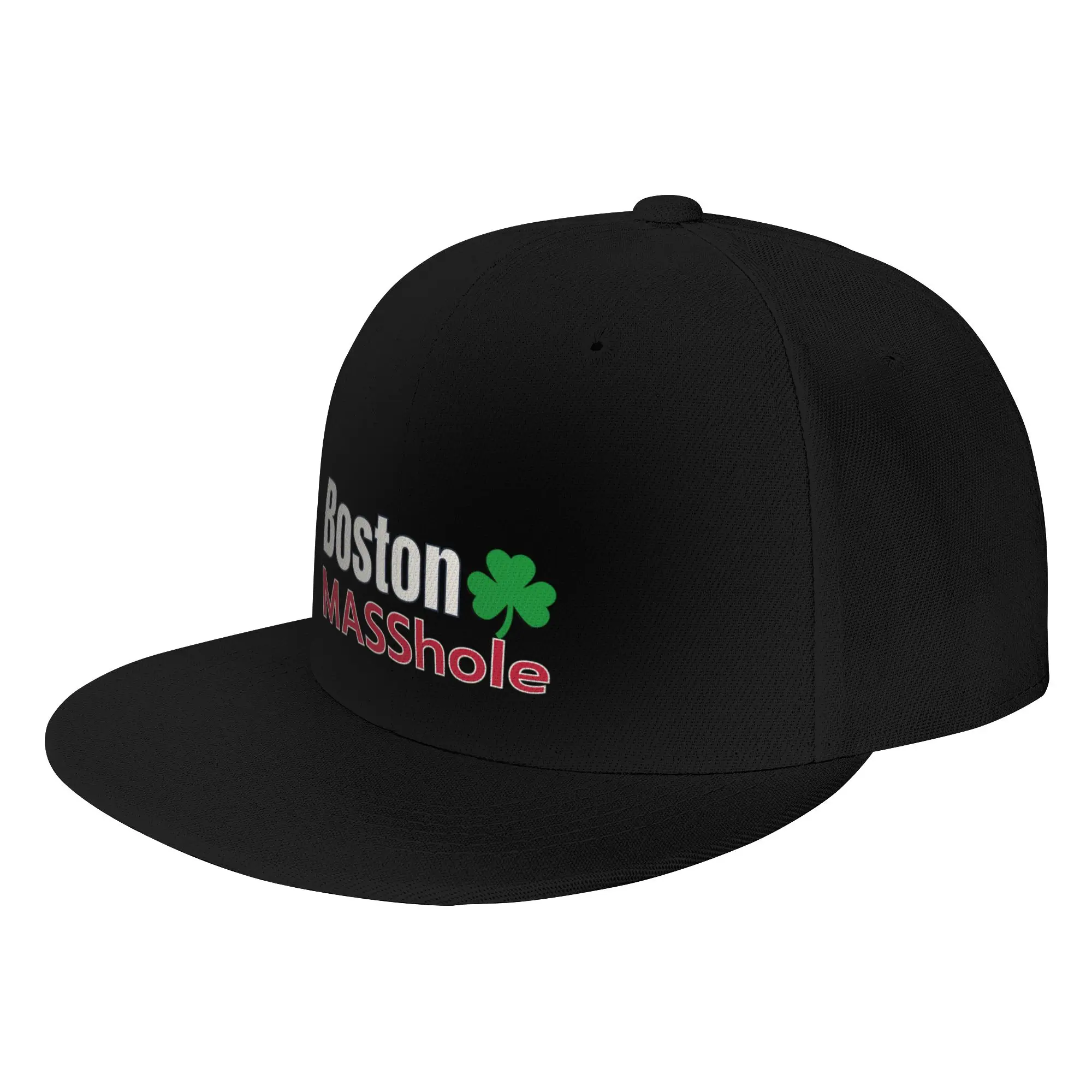 Fashion Boston MassHole Design Flat Brim Sun Hat  Japanese Minimalist Hats For Women