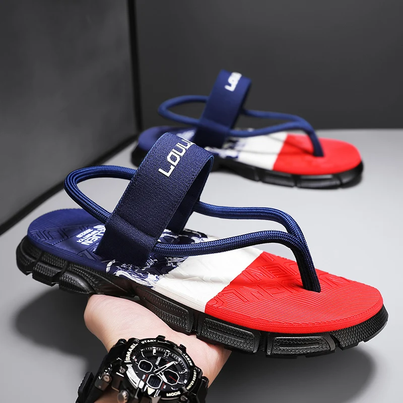 Men Flip Flops Summer Casual Beach Flip Flops High Quality Fashion Men Breathable Antiskid Beach Slippers Men Summer Outdoor