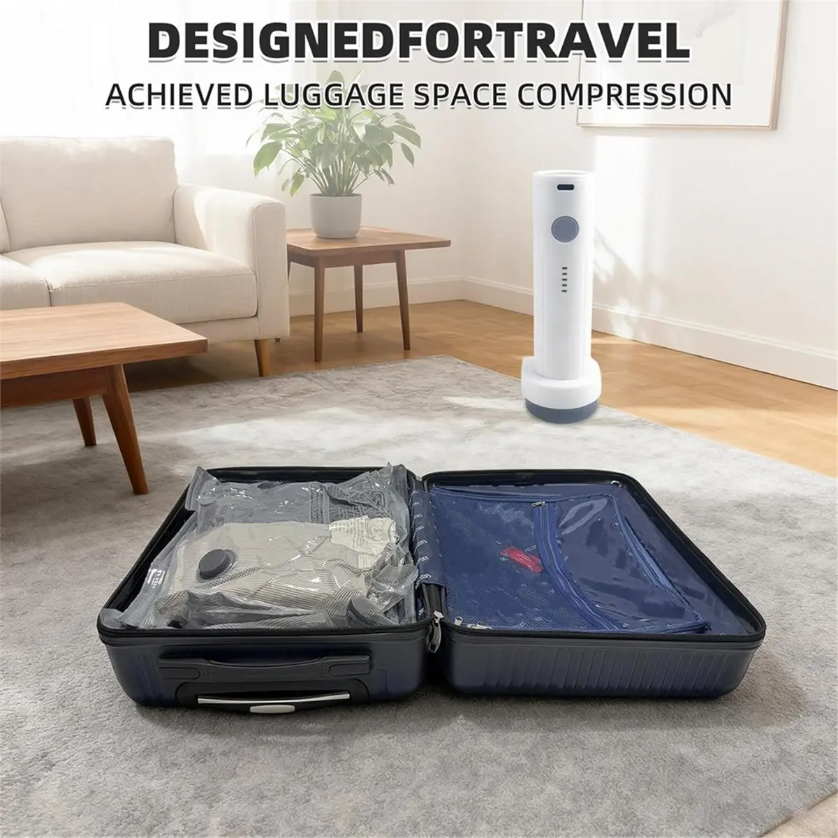 Compatible Cordless Electric Vacuum Pump for Vacuum Storage Bags Travel Air PUM
