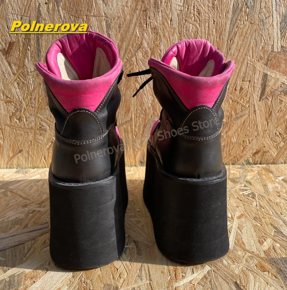 Botas de plataforma Y2K punk a - Street Fashion Hot reseña y precio