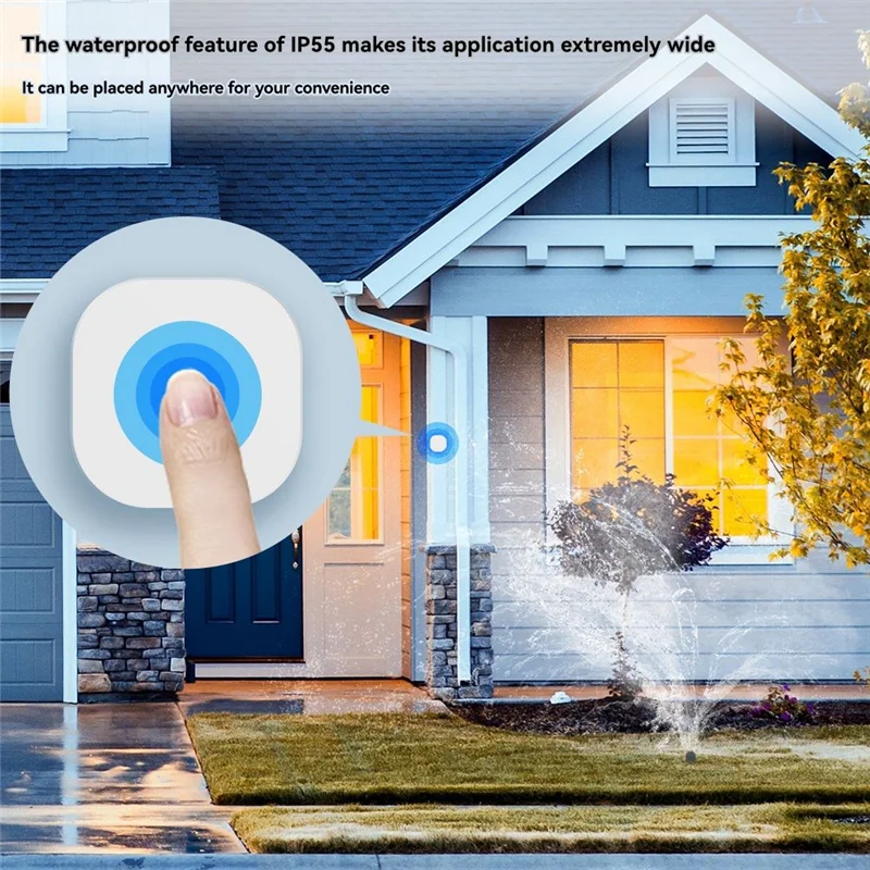 REPLA-Wireless Remote Control Tuya Zigbee Smart Button Switch 2Pcs Multi-Scene Linkage Automation Scenario