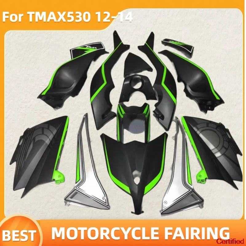 Injection Motorcycle Fairings for TMAX530 12-14 TMAX-530 2012-2014 Street Sport High Quality Black Green Bodykit