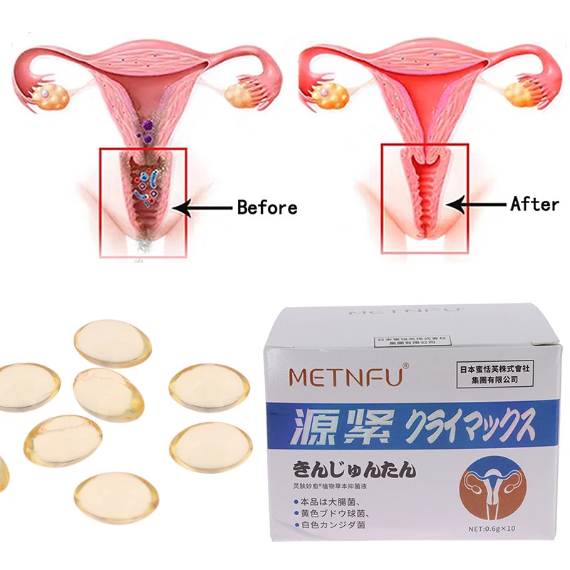 10 Capsules Vaginal Tightening Vagina Shrinking Feminine Hygiene Repair Stick Firming Vagina Female Private Nursing Care