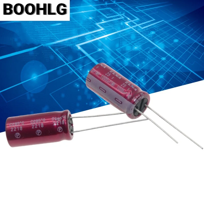 

2PCS 1000UF 25V ELNA Audio Capacitor 25V 1000UF 10X20 RA3 Purple Red Robe