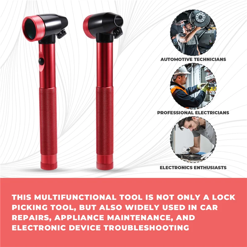 

Auto Key Lock Magnifier Auto Repair Tools Pick Locksmith Car Tools Fiber Optic Light Endoscope