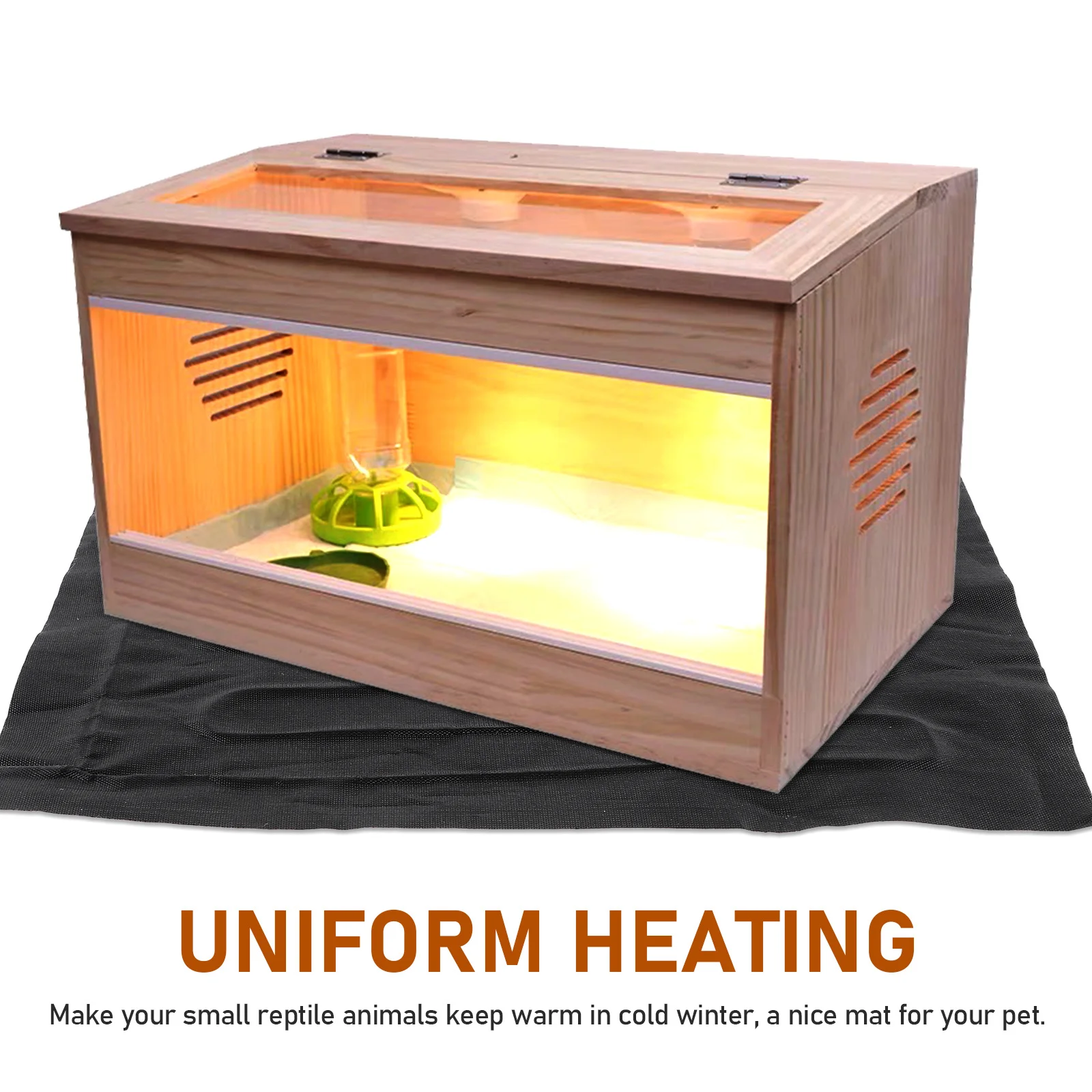 

Reptile Heating Pad Anti-Biting Durable Mat for Newborn Pregnant Elderly Reptiles Warm Sleeping Mat Pet Heating Pad