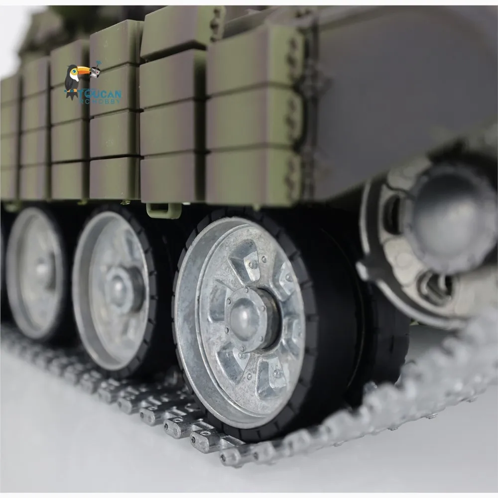 بيع الولايات المتحدة Henglong T72 RC دبابة قتال 1/16 RTR 7.0 اللوحة الرئيسية 3939 عجلة المسارات المعدنية درع