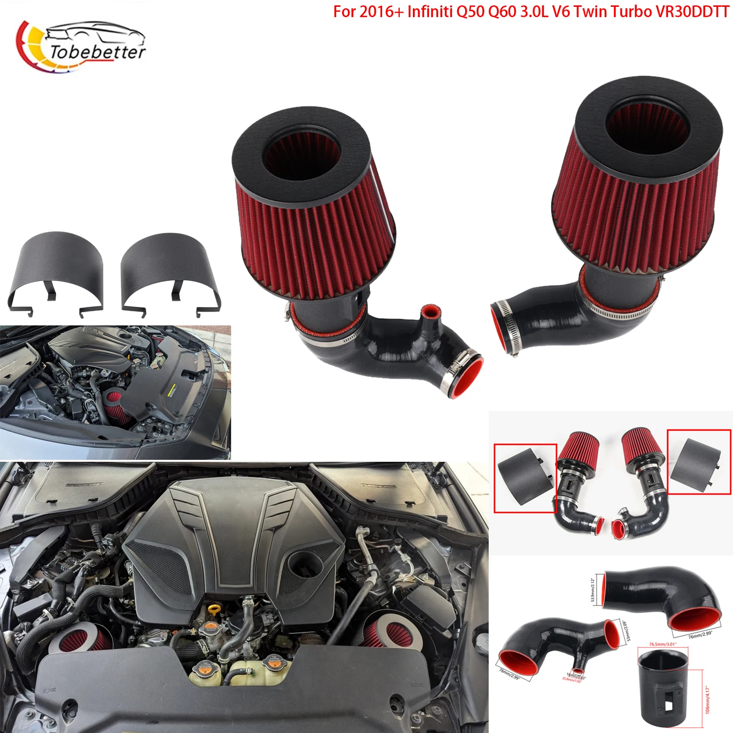 Sistema de Admissão de Ar Frio de Alta Performance para o NOVO Nissan Z 2016+ Infiniti Q50 Q60 3.0L V6 Twin Turbo VR30DDTT
