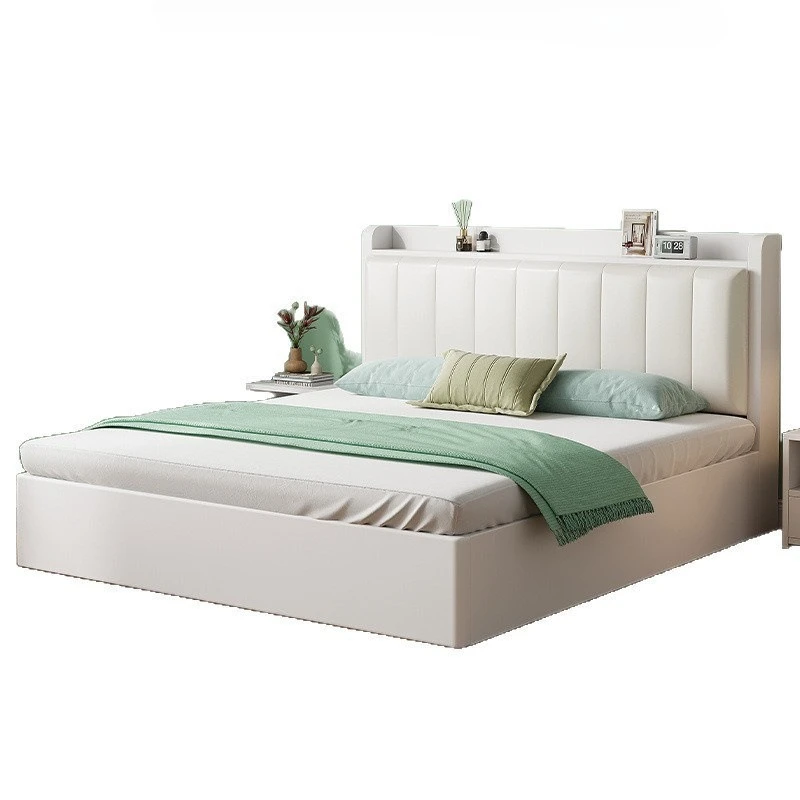 

Solid wood double, master bedroom queen bed, household bedroom single bed