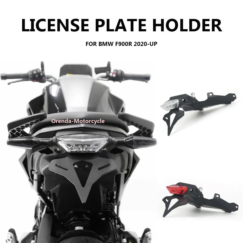 

Motorcycle FOR BMW F900R F 900 R F900 R 2020- Rear Short Tail Stock License Plate Holder LED Light Tailstock Bracket Integrated