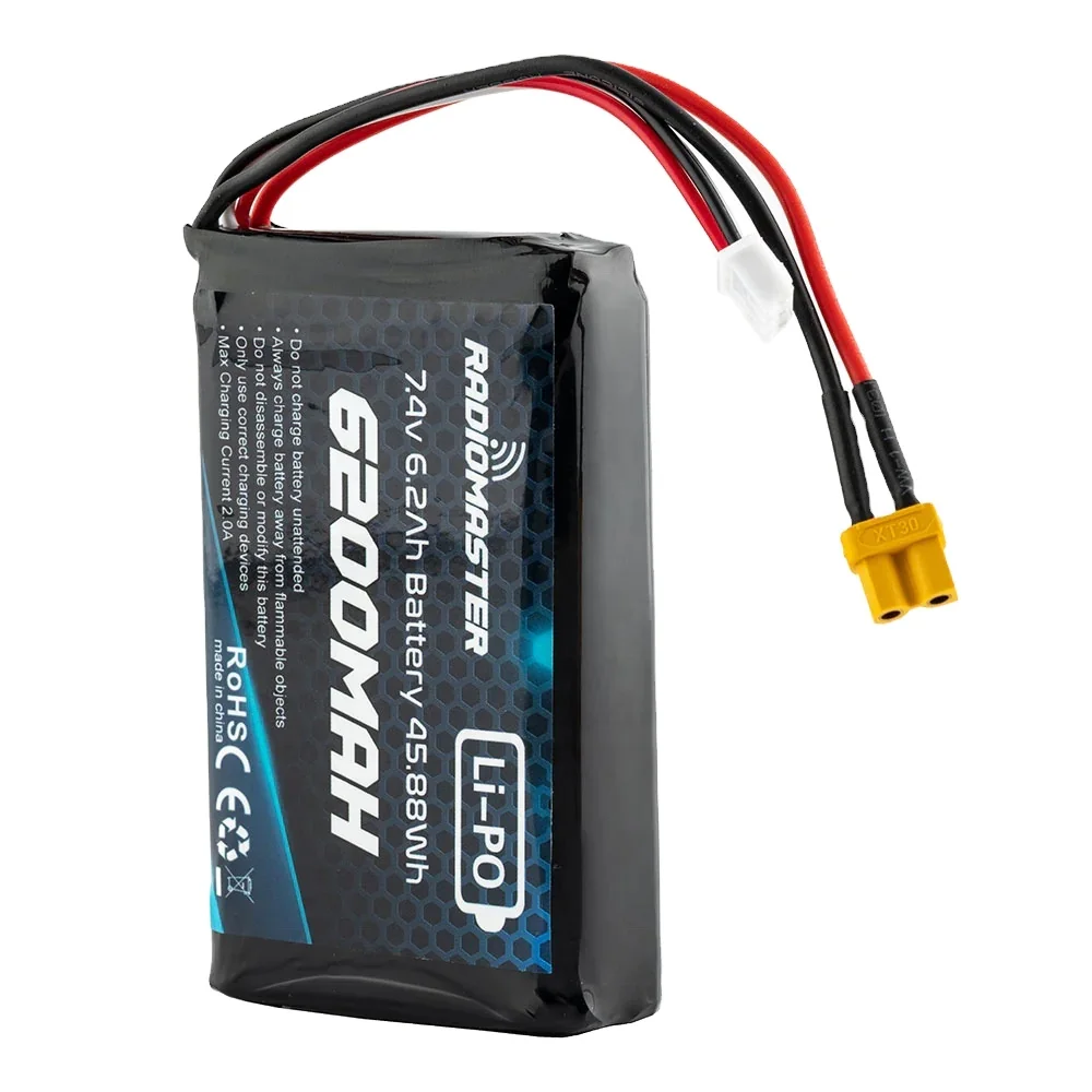 

Radiomaster TX16S BOXER 2S 6200mah Lithium Battery for Remote Control Made of Durable Plastic