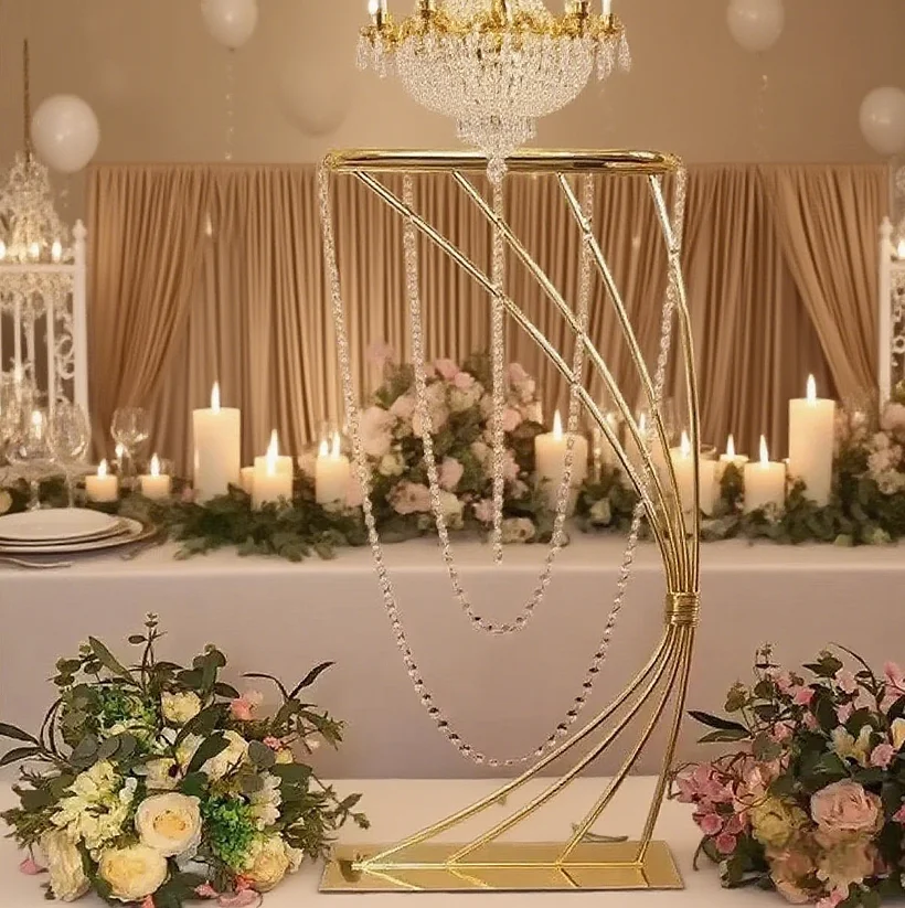 

5/10 шт. 30-дюймовые металлические подставки для цветов для свадебных центральных элементов, декор для вечеринки, центральная ваза