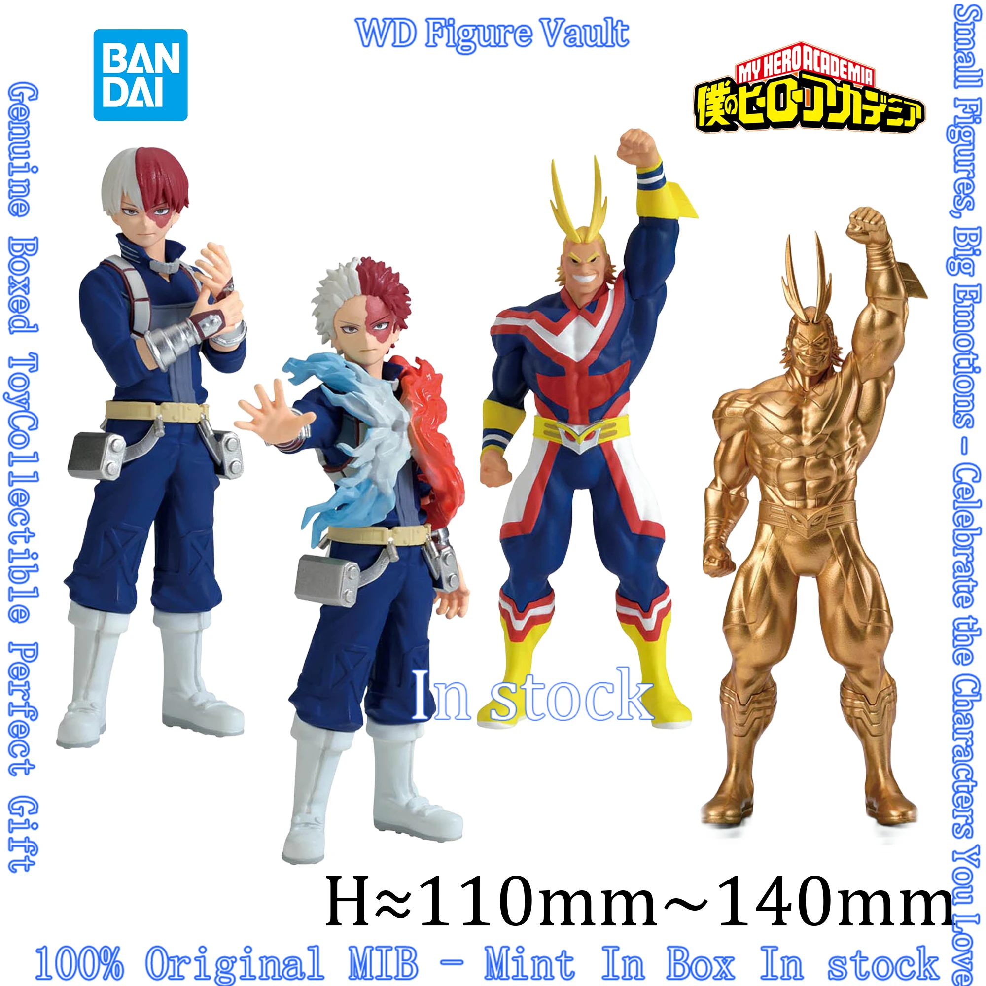 

В наличии: Лицензионные фигурки My Hero Academia (Моя геройская академия) - Фигуно-Шото Тодороки, Олл-Майт. Оригинальные аниме-модели в коробке. Игрушка-подарок.