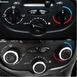 3Pcs Car AC Knob for Peugeot 206 207 2006-2011 for Citroen C2 2007-2011 Air Conditioning Heat Control Switch Knob Accessories
