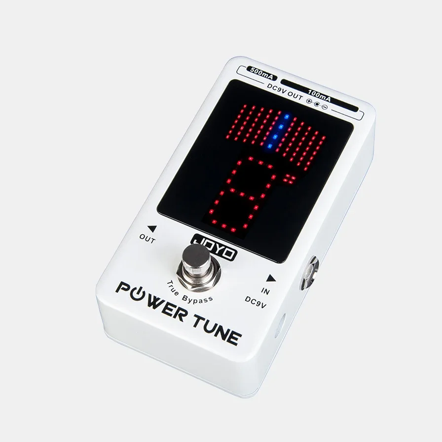 Hot Selling JF-18R POWER TUNE Tuner Led Display Pedal Power Supply Noise Elimination Pedalboard Power Tune Tuner For Guitars