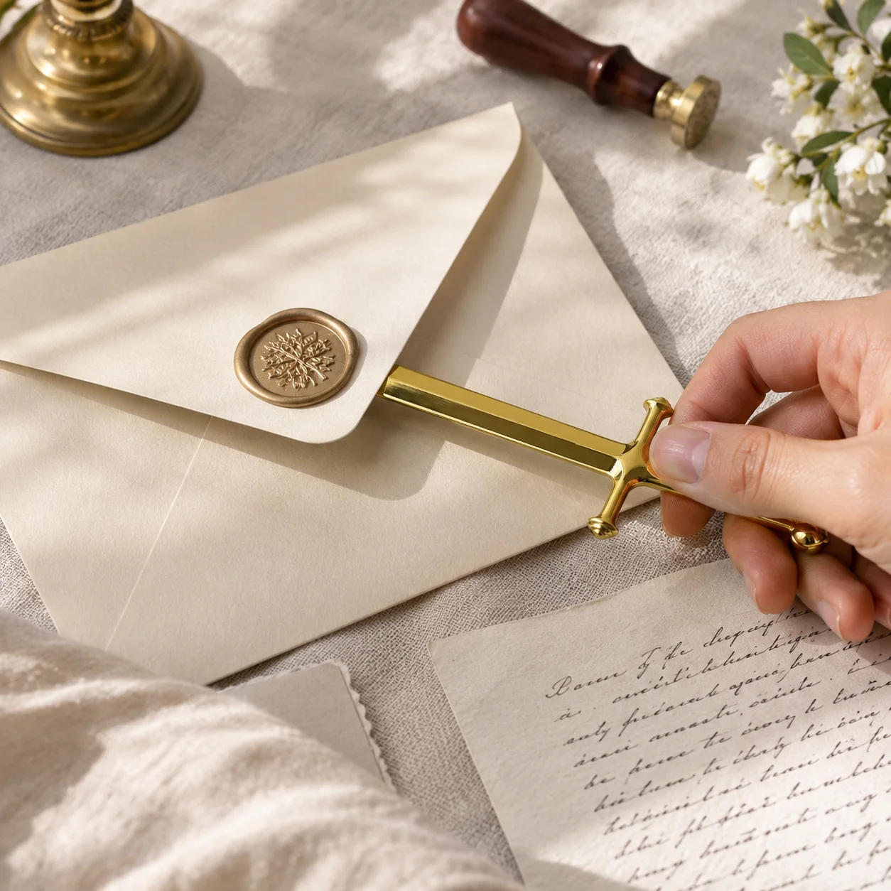 European Medieval Sword Letter Opener,Viking Style Excalibur Envelope Opener for Office & Gift Decorative Desk Collectible Knife - view 5