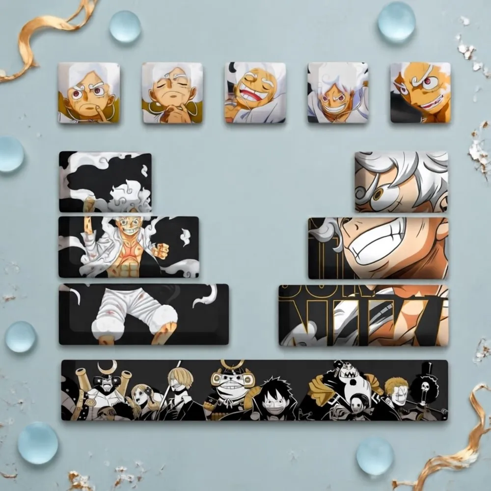 12 Key/set Keycap One Piece Nika Luffy keycaps Wear-resistant pbt Original height Mechanical keyboard accessories gift