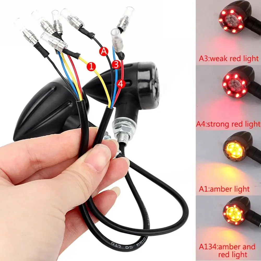 Universal Motorcycle Turn Signal Light 12V 13 LED Super Bright for Yamaha R1 2003 Tmax 560 Leds For Motorcycle Mota Bmw K1200S