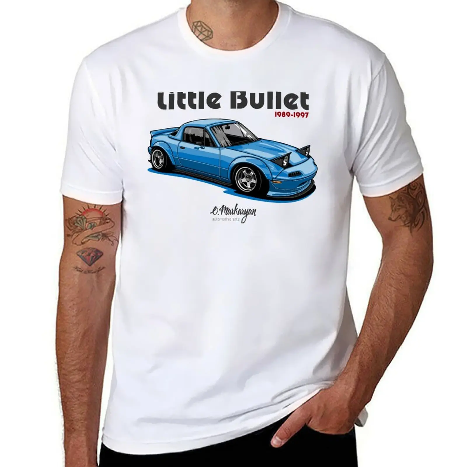 Roadster MX5 Miata (blue) T-Shirt Work Utility Casual Tee Shirt