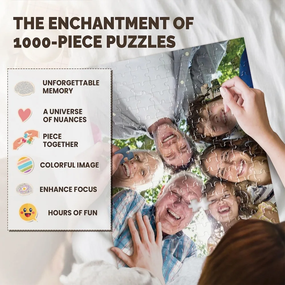 DIY custom photo puzzle, Wooden customized photo puzzle, Perfect holiday gift, wooden souvenir view 4