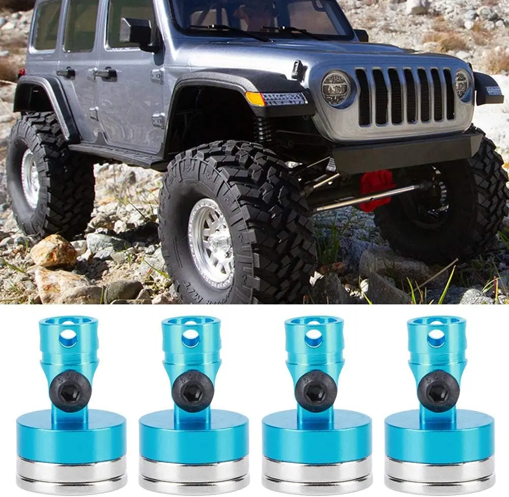 4pcs Strong Magnet RC Car Shell Column Post Magnetic Body Post Mount Fit for SCX10 1/10 RC Car Model