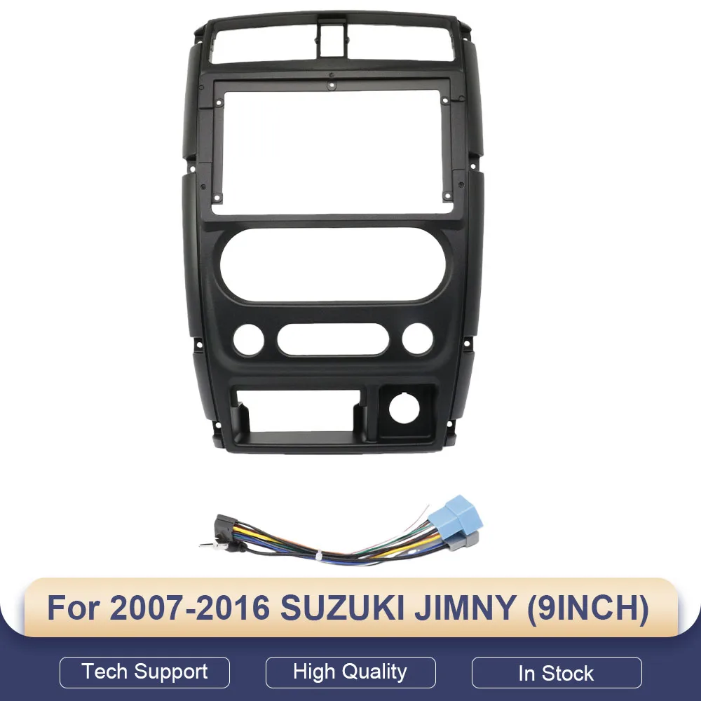 

For 2007-2016 SUZUKI JIMNY (9INCH) Car Radio Fascias Android GPS MP5 Stereo Player 2 Din Head Unit Panel Dash Frame Installation