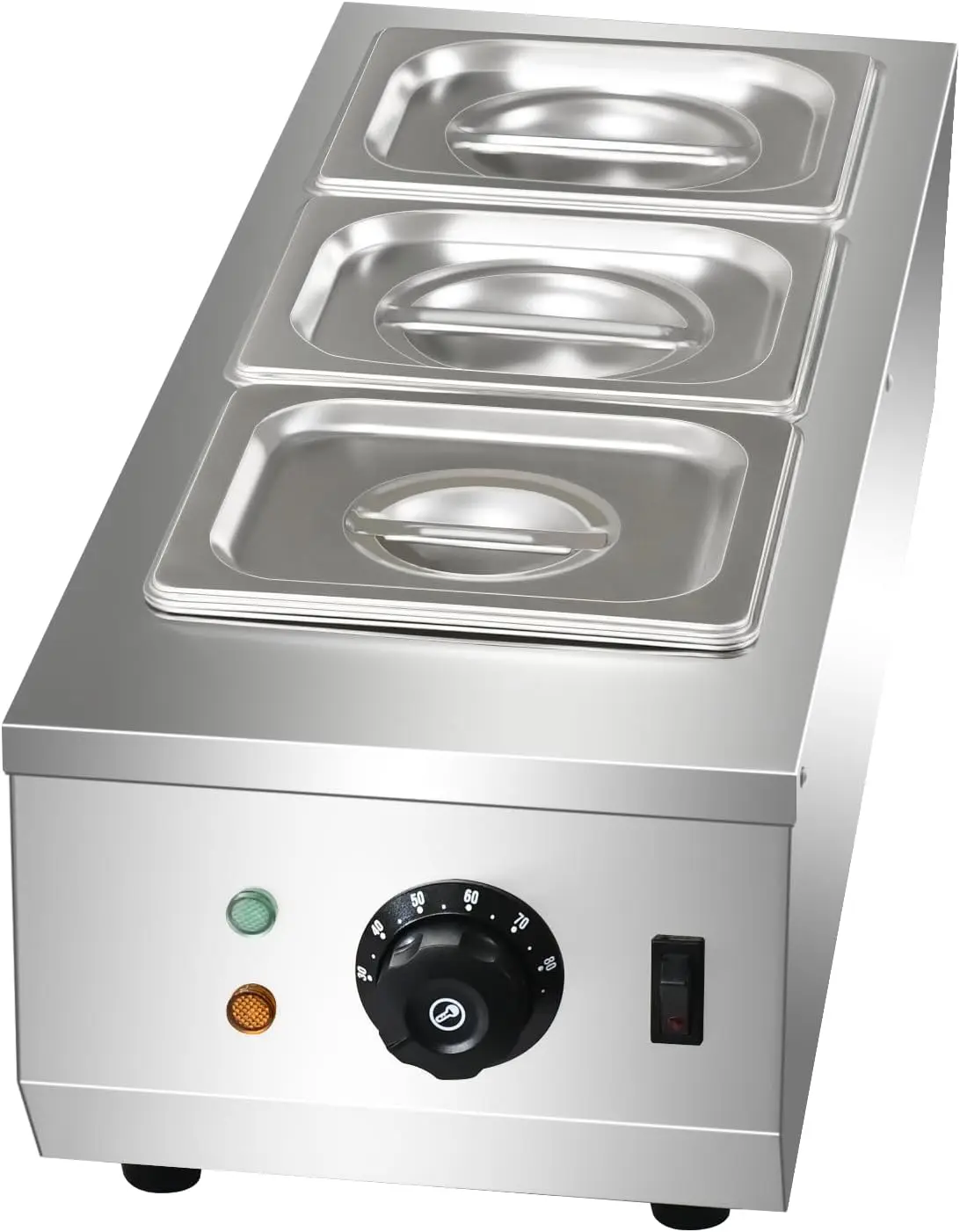 آلة تقسية، 3 خزانات وعاء صهر الشوكولاتة، وعاء فوندو كهربائي تجاري من الفولاذ المقاوم للصدأ بقدرة 1200 وات لشوكولاتة الشوكولاتة