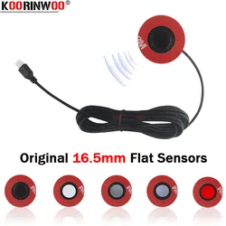 Koorinwoo 4 Pcs/Lot Original 16 5MM Flat Sensors Parktronic For Cars Parking Sensor Front Sensor Rear Radar Adjustable Thickness