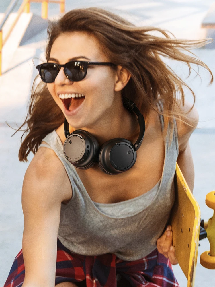Oneodio EKSA V16 draadloze hoofdtelefoon Bluetooth 5.3 over-ear headset met microfoon Bass/Pop-modus Hi-Res HiFi bedrade hoofdtelefoon 90H APP - afbeelding 2