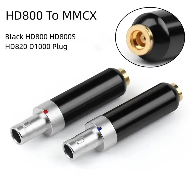 Male Headphone Pins Wire Connector Audio Jack Earphone Gold Plated Plug Adapter For HD800 Hd800s HD820 D1000 Hifi
